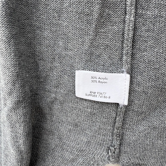 STYLUS |Women's Long Open Front Duster Cardigan Gray XL‎ (EUC) - Picture 4 of 8